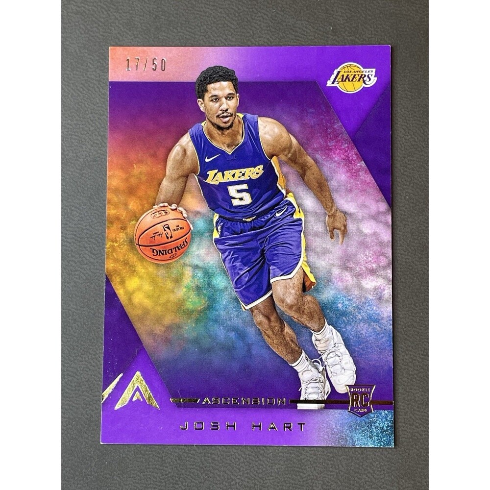 2017-18 Panini Ascension Rookie Variation Purple /50 Josh Hart Dribbling Knicks